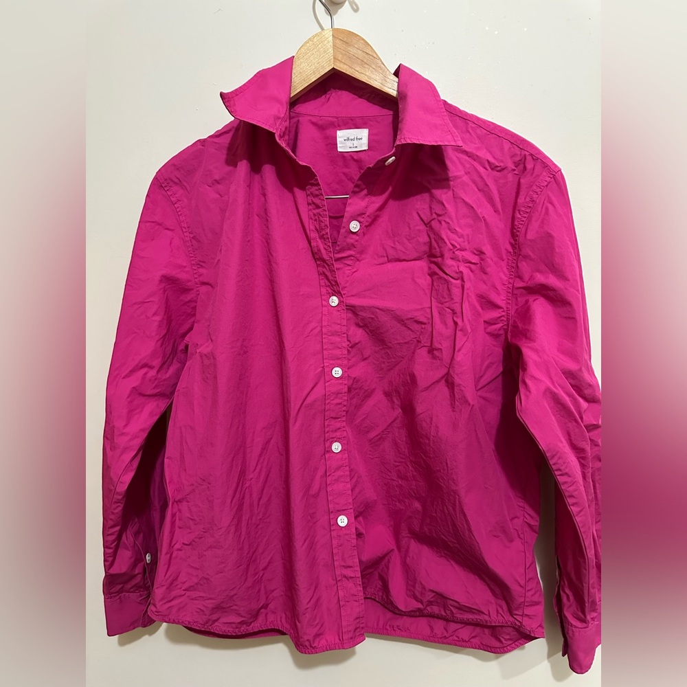 Hot Pink Boyfriend Dress shirt